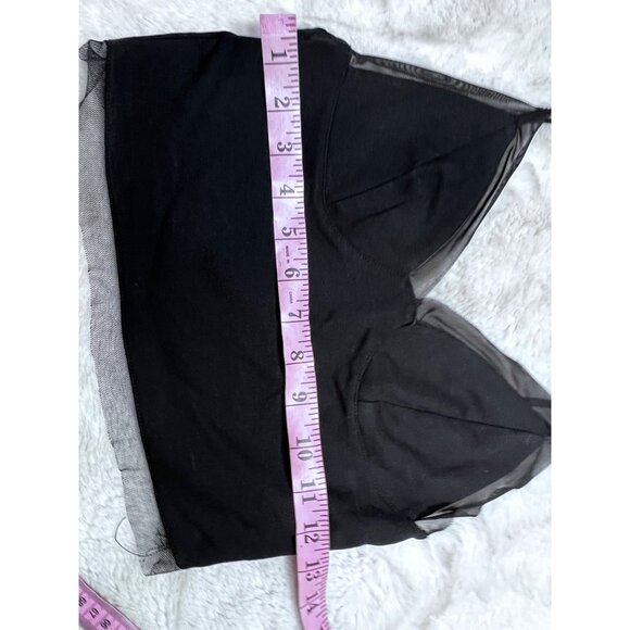 Silence + Noise Black Mesh Trim Bralette Top M - Picture 4 of 5